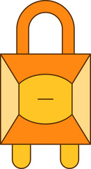 luggage and travel bag icon illustration