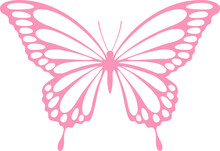 Pink Butterfly Isolated On Transparent Background ,png,clip Art,cut Out    