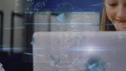 Poster - Animation of data processing over diverse students using computer