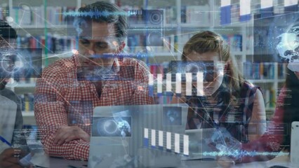 Poster - Animation of data processing over diverse students using tablets