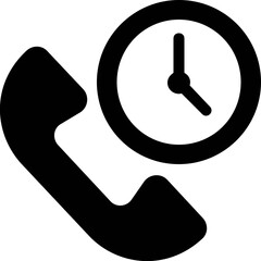 Wall Mural - Call Glyph Vector Icon