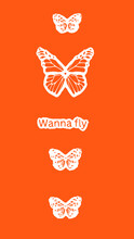 Illustration Of A Set Of Butterflies Mobile Wallpaper 