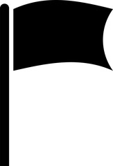 Poster - silhouette icon flag
