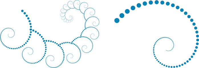 Wall Mural - Elegant swirly background illustration with repeating circles, curves and swirls 