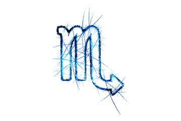 Wall Mural - scorpio zodiac sign, horoscope astrology background, scorpio horoscope symbol