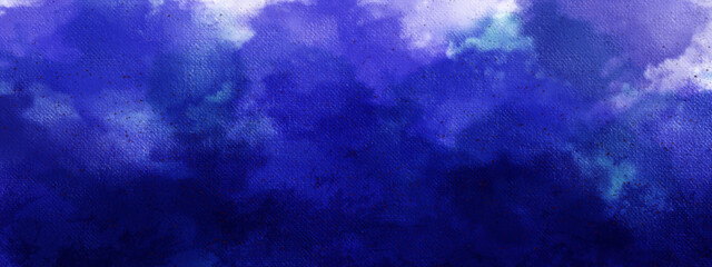 Wall Mural - Abstract dark blue watercolor paint background liquid fluid texture for banner, wallpaper. Abstract dark blue watercolor clouds sky background