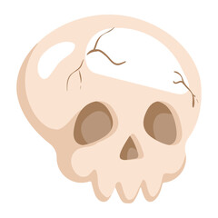 Sticker - halloween skull icon