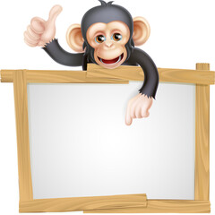 Wall Mural - Monkey Sign