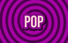 Pop Text With Spiral Purple Background Editable Objects Business Commercial Happy Colors Bebas