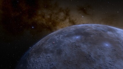 planets and galaxy, science fiction wallpaper. beauty of deep space. billions of galaxy in the unive