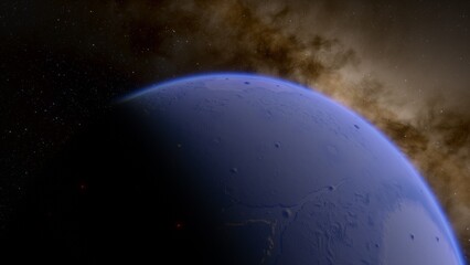 planets and galaxy, science fiction wallpaper. beauty of deep space. billions of galaxy in the unive