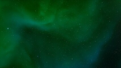 cosmic background with a blue purple nebula and stars