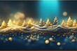 © FrankBoston - Christmas background blue and gold