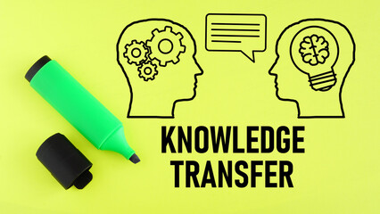 Poster - Knowledge transfer is shown using the text