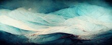 Modern And Abstract Dreamy Background In Blue And Turquoise Tones