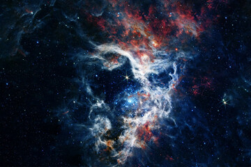 Wall Mural - Bright, beautiful space nebula. Elements of this image furnished by NASA