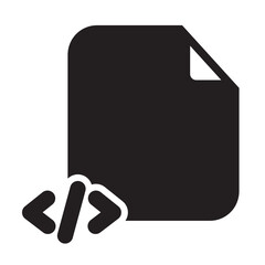 Coding Files Icon Solid Style