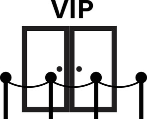Wall Mural - vip room icon on white background. vip lounge symbol. vip sign. flat style.