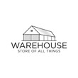 warehouse logo, icon and vector