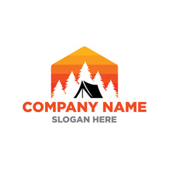 Wall Mural - camping logo , adventure logo vector