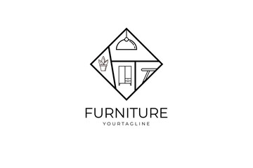 Furniture Logo Template design vector