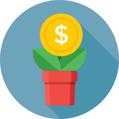 Poster - Growth Colored Vector Icon