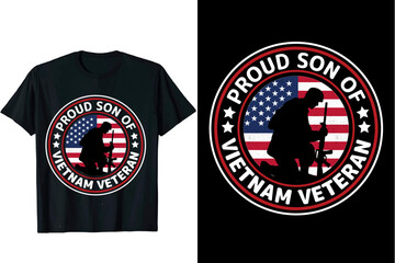 Wall Mural - Veteran t-shirt design