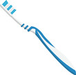 Modern blue toothbrush