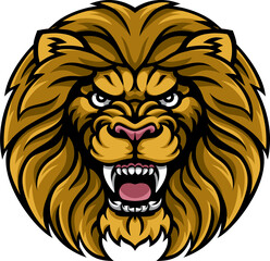 Wall Mural - Lion Sports Mascot