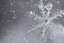 Macro Of A Snowflake