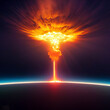 Nuclear Bomb Explosion. Mushroom cloud