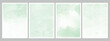 Set of light green vector watercolor backgrounds. Eps 10.
