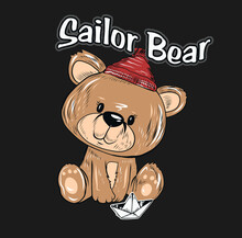 Vector Of Sailor Bear, Reach The Shore, Cute Bear, Bear Vector, Junior Explorer, Cute Sailor Bear For T Shirt