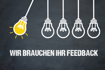 Wall Mural - Wir brauchen Ihr Feedback	