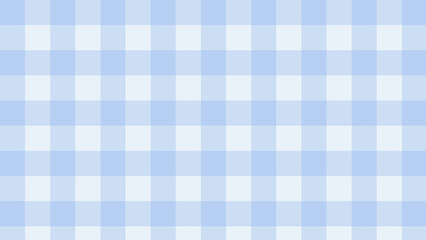 Wall Mural - cute pastel big blue gingham, checkers, plaid, checkerboard backdrop illustration, perfect for wallpaper, backdrop, background