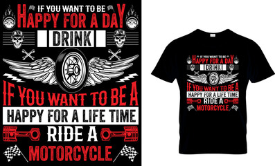 Wall Mural - motorcycles don't just work till the...t-shirt design template