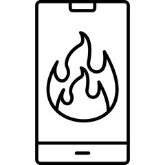 Sticker - Flame Icon