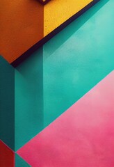Wall Mural - vertical 3d render of colorful abstract background