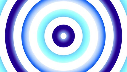 Aufkleber - Psychedelic moving background. Concentric circles. Looping footage.