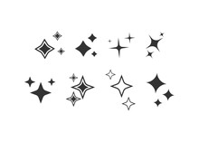 Star Sparkles Icon. Shine Of Purity Symbol. Sign Magic Vector Flat.