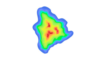  Vector graphic of Color topographic contour map with combination spectrum colors. vector eps10.
