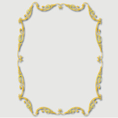 Frame, in the style of an ornament, Vector illustration eps 10, Art.