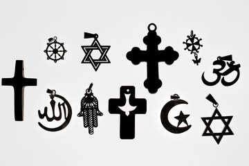 Sticker - Faith and religion. Interreligious.