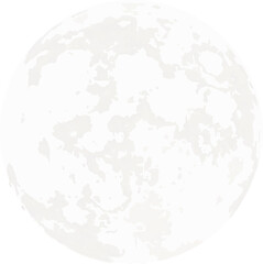 Realistic bright round full moon