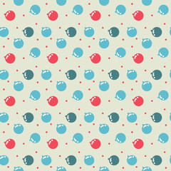 Wall Mural - colorful christmas ball decoration, christmas themed seamless vector pattern
