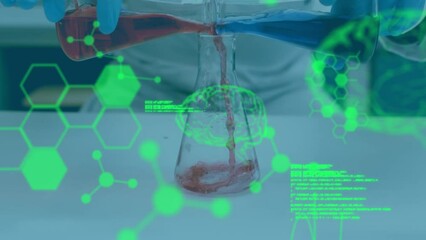 Poster - Animation of data processing over scientist in lab