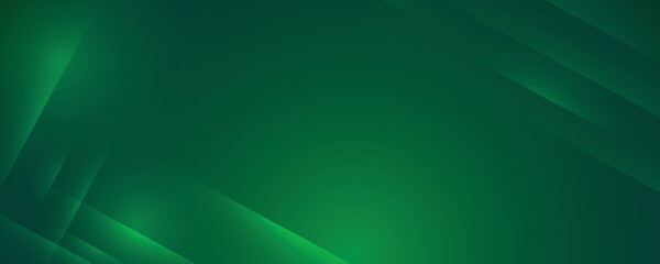 Wall Mural - Abstract modern green background with bright elements, parallel lines and geometric shape in vector illustration. 