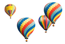 Transparent PNG Of Several Hot Air Balloons.