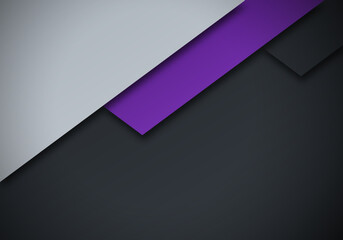 Wall Mural - Modern Overlap Dimension Purple Line Bar Background with Copy Space for Text or Message