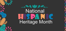 Illustration Vector For Hispanic Heritage Month. Vector Web Banner, Poster, Card For Social Media And Networks. With Papel Picado Pattern, Perforated Paper On Black Background Perfect For Social Media